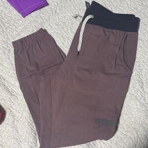 Vuori Kids Dark Brown Joggers with Black Waistband